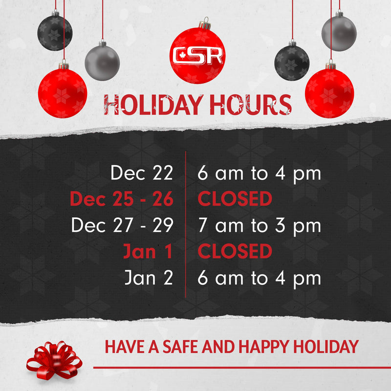 Holiday Hours