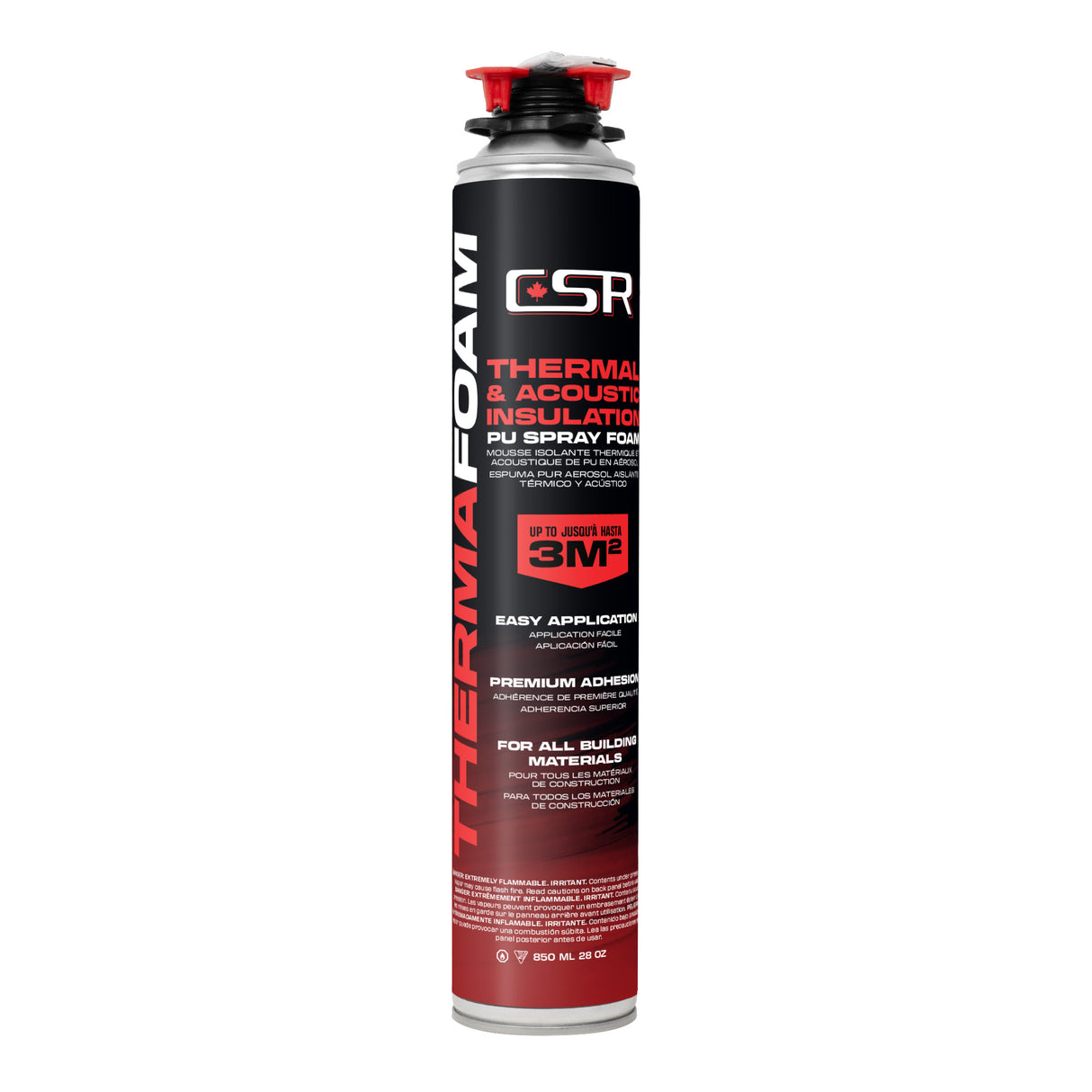 Mousse d'isolation thermique et acoustique CSR 850 ml (28 oz.)