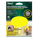 Richard 5" Radial Perforated Sanding Sheets (5 Pack)