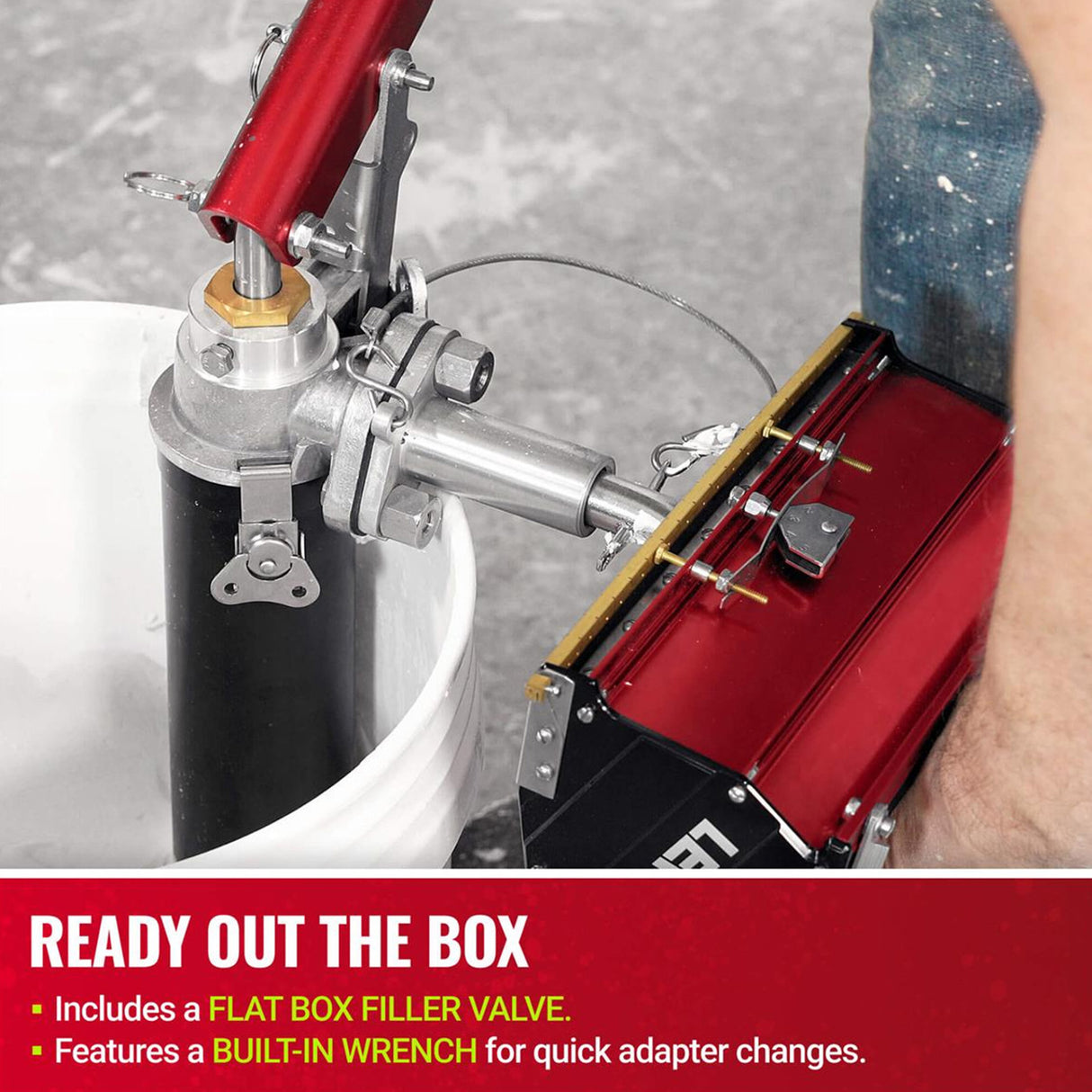 Level 5 Compound Pump with Filler and Wrench with Bonus Storage Case