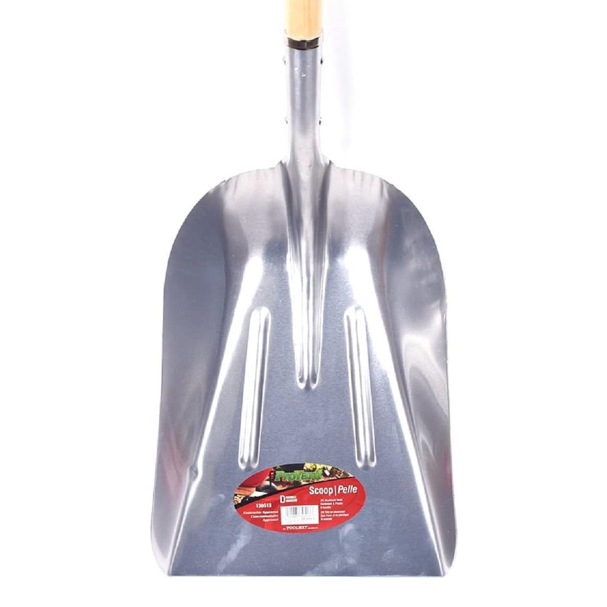 Pala para grano Pro-Yard - Hoja de aluminio con mango de madera