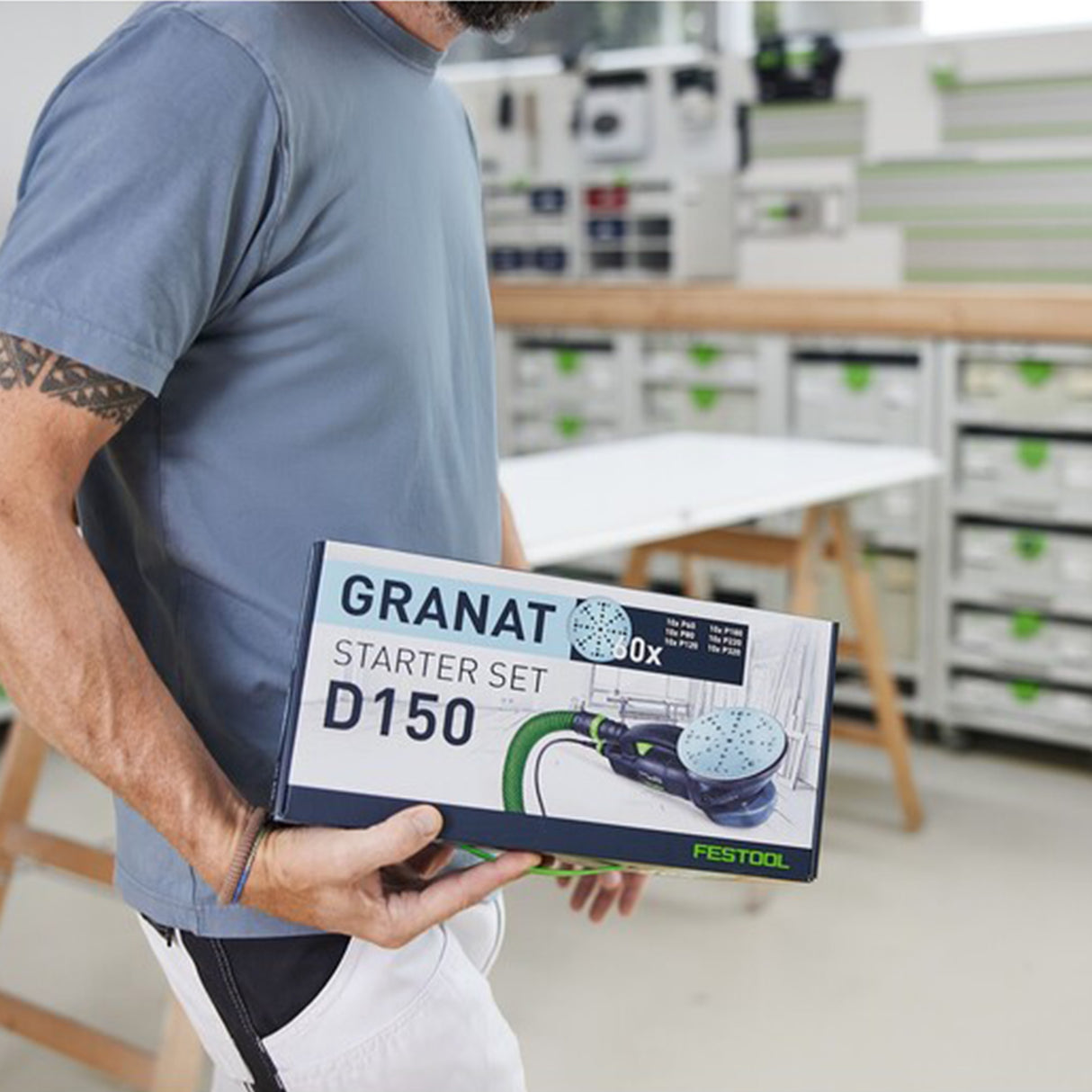 Festool 578166 6" Granat Assortment STF D150 Starter Set