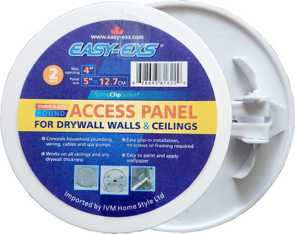 Panel de acceso de plástico redondo Easy-Exs SpringClip