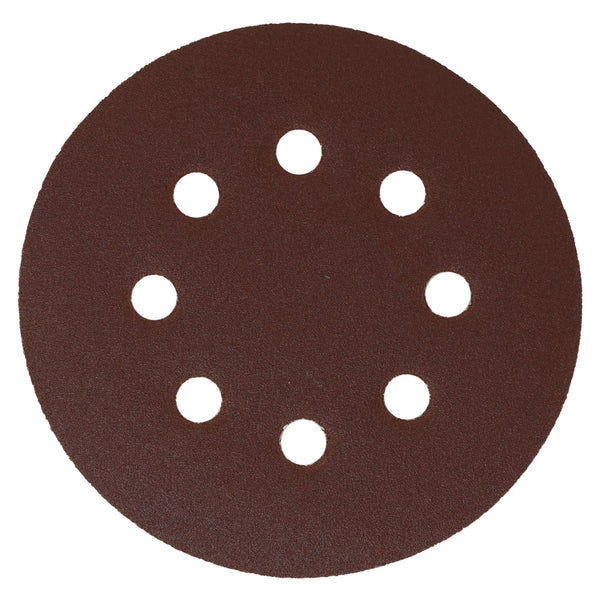 Richard 5" Mixed Grit Radial Sanding Sheets with 8 Holes (5 Pack)