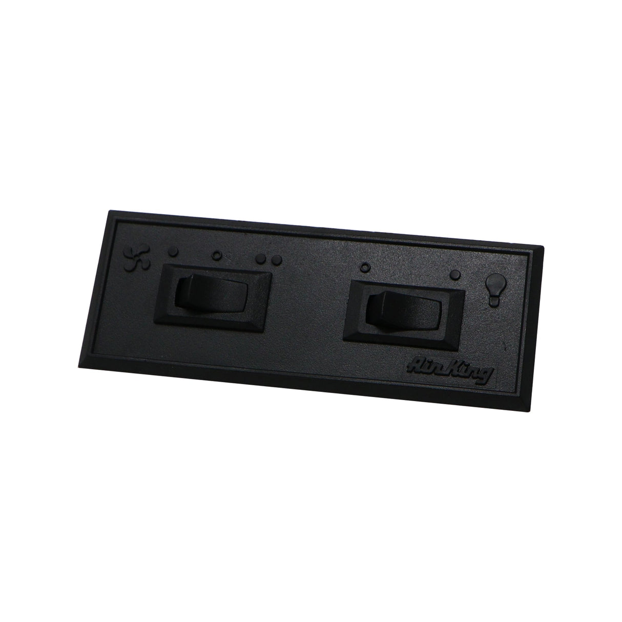 Air King Dual Motor Switch with Black Plate