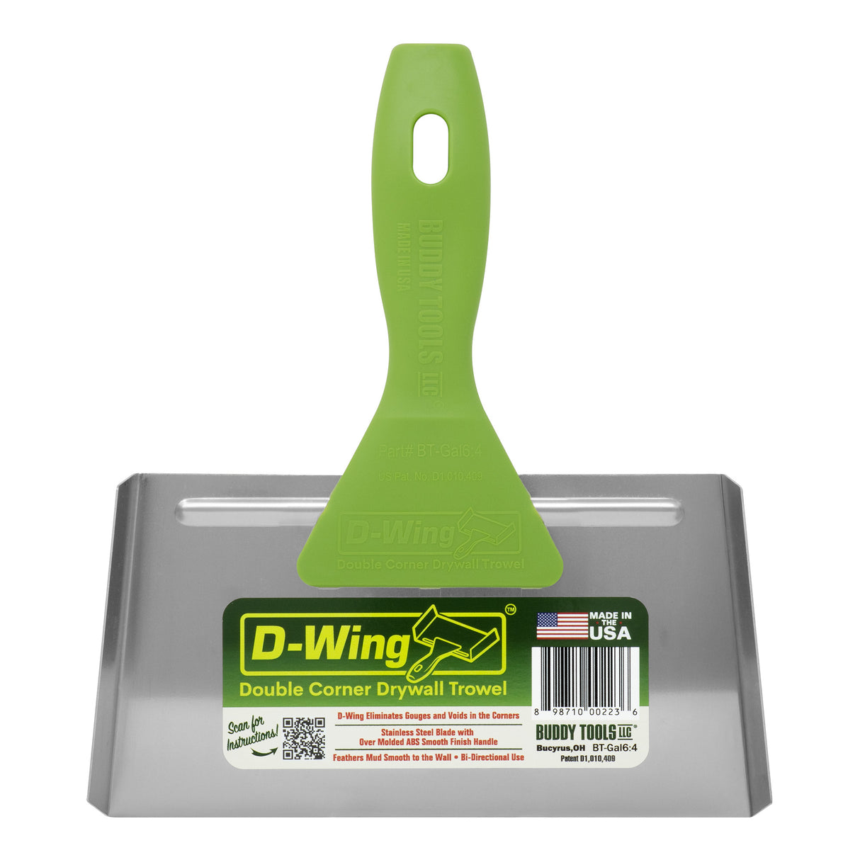 Buddy Tools D-Wing Double Corner Drywall Trowel