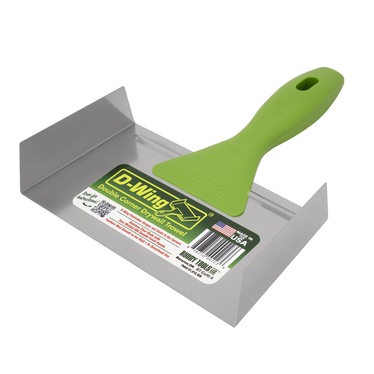 Buddy Tools D-Wing Double Corner Drywall Trowel
