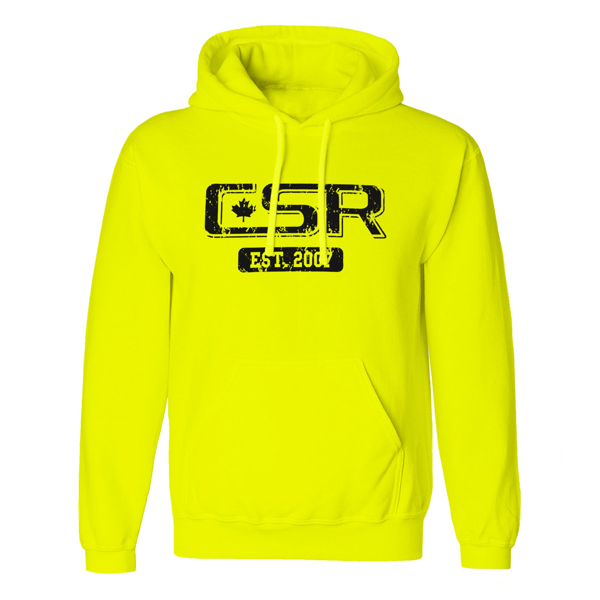 CSR ATC Hi-Vis sudadera con capucha amarilla para hombre