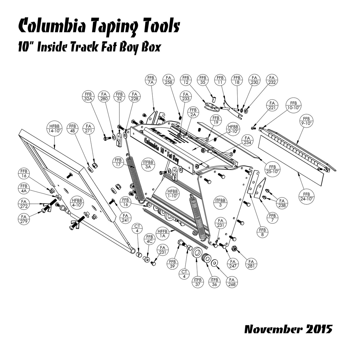 Columbia Inside Track Fat Boy Repair Parts