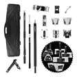 Columbia Predator taping set with carbon fiber compound tube, semi-auto taper, handles, head attachments, carrying case, and bonus hand tools