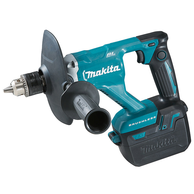 Makita Cordless Mixer with Brushless Motor (Tool Only) 1/2" Spade Drill Kit
