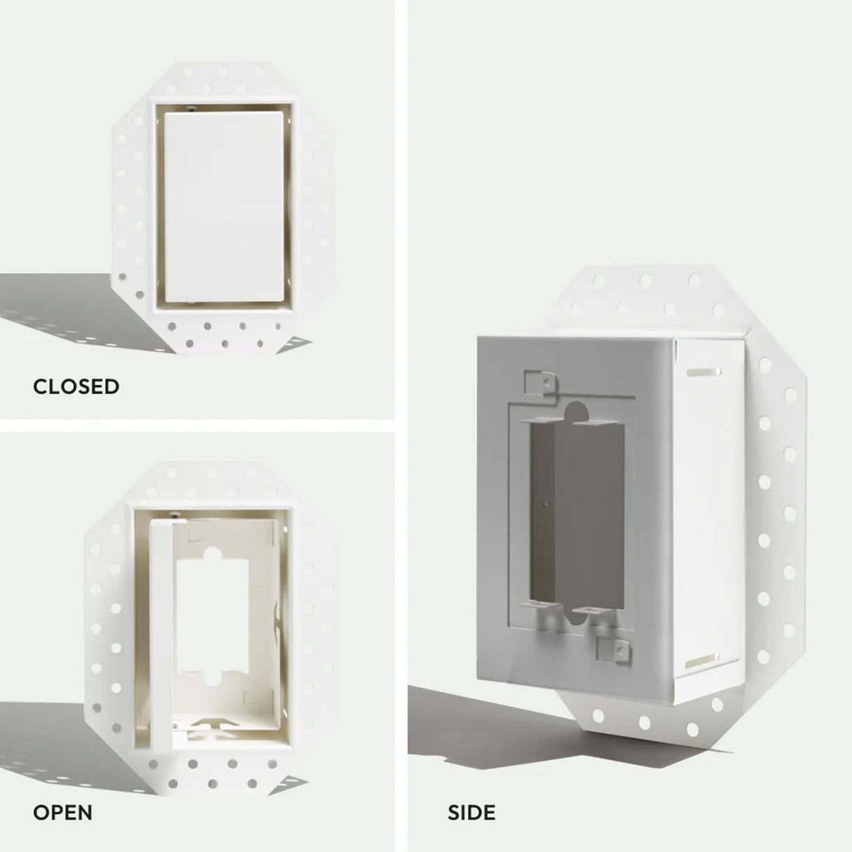 Fittes Drywall No-See Receptacle Mount [Luxe]