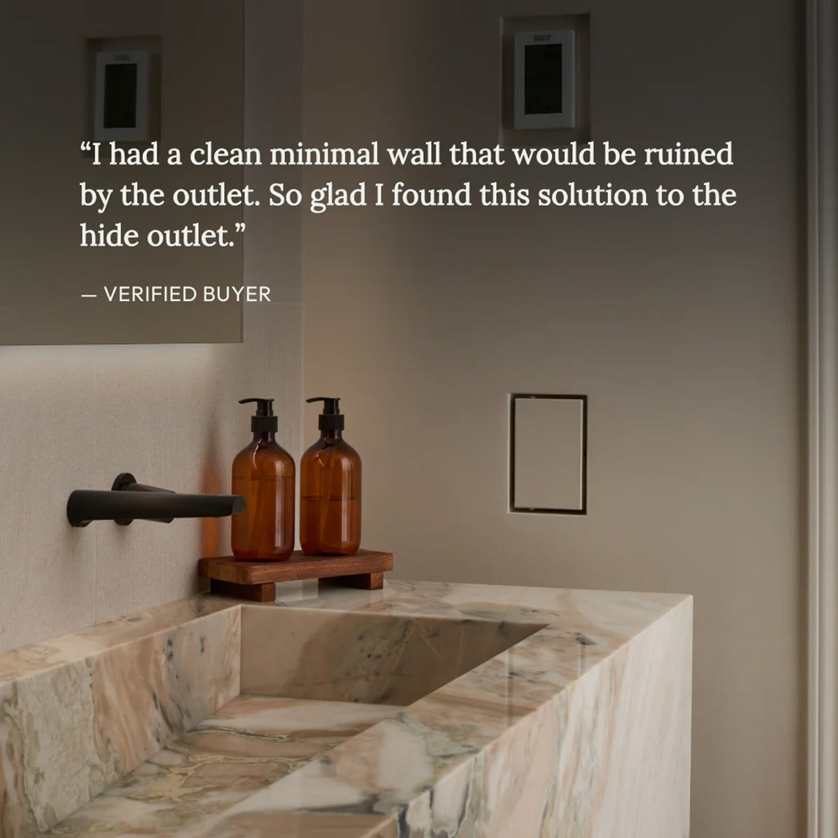 Fittes Drywall No-See Receptacle Mount [Luxe]