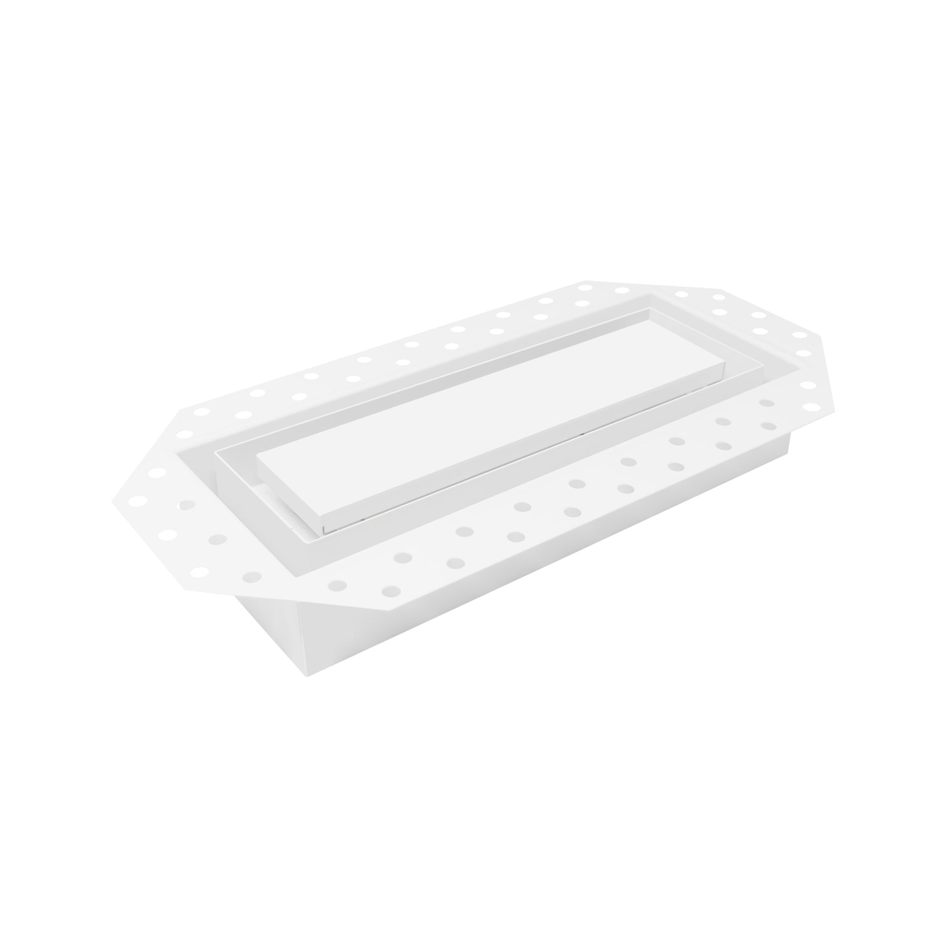 Fittes Aria Luxe+ Flush High Performance Wall Vent - 4" x 10" / Satin White