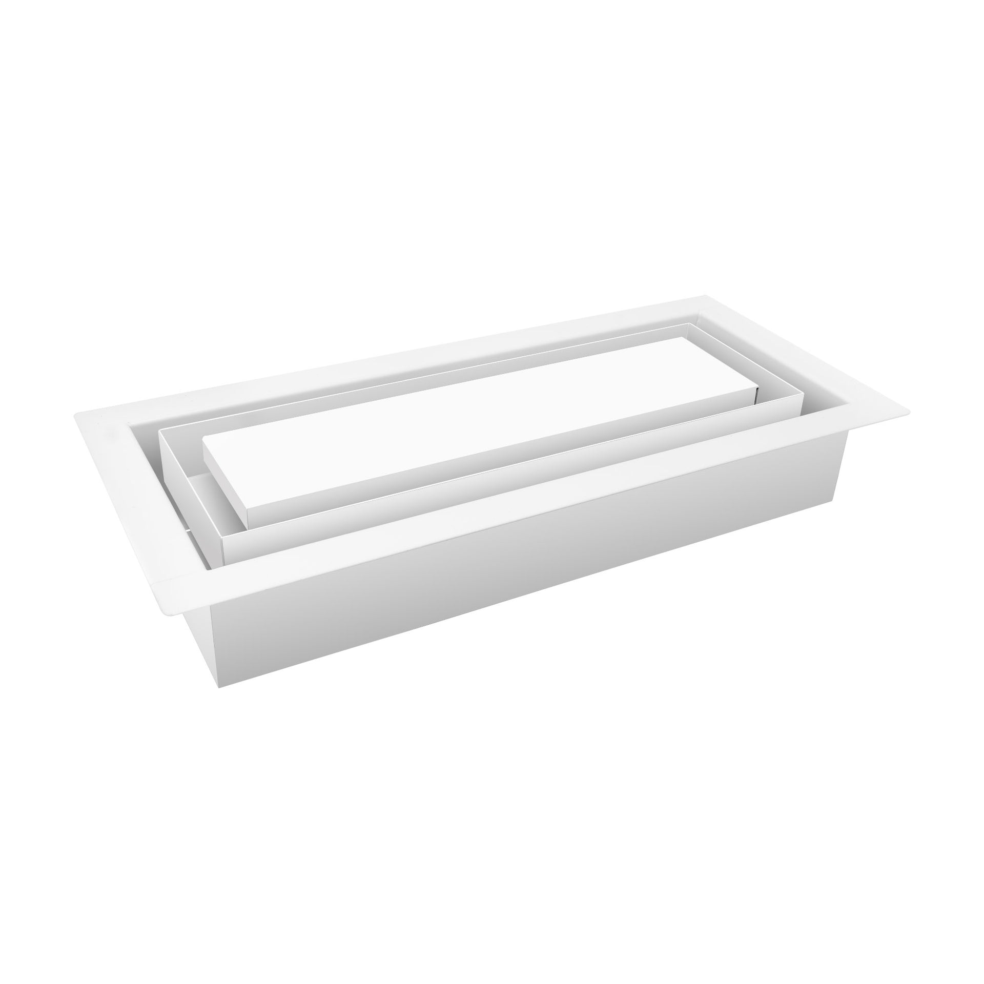 Fittes Aria Luxe+ Framed High Performance Wall Vent - 4" x 10" / Satin White