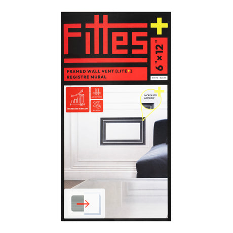 Aria Lite+ Grille de ventilation murale haute performance encadrée