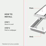 Aria Lite+ Grille de ventilation murale haute performance encadrée