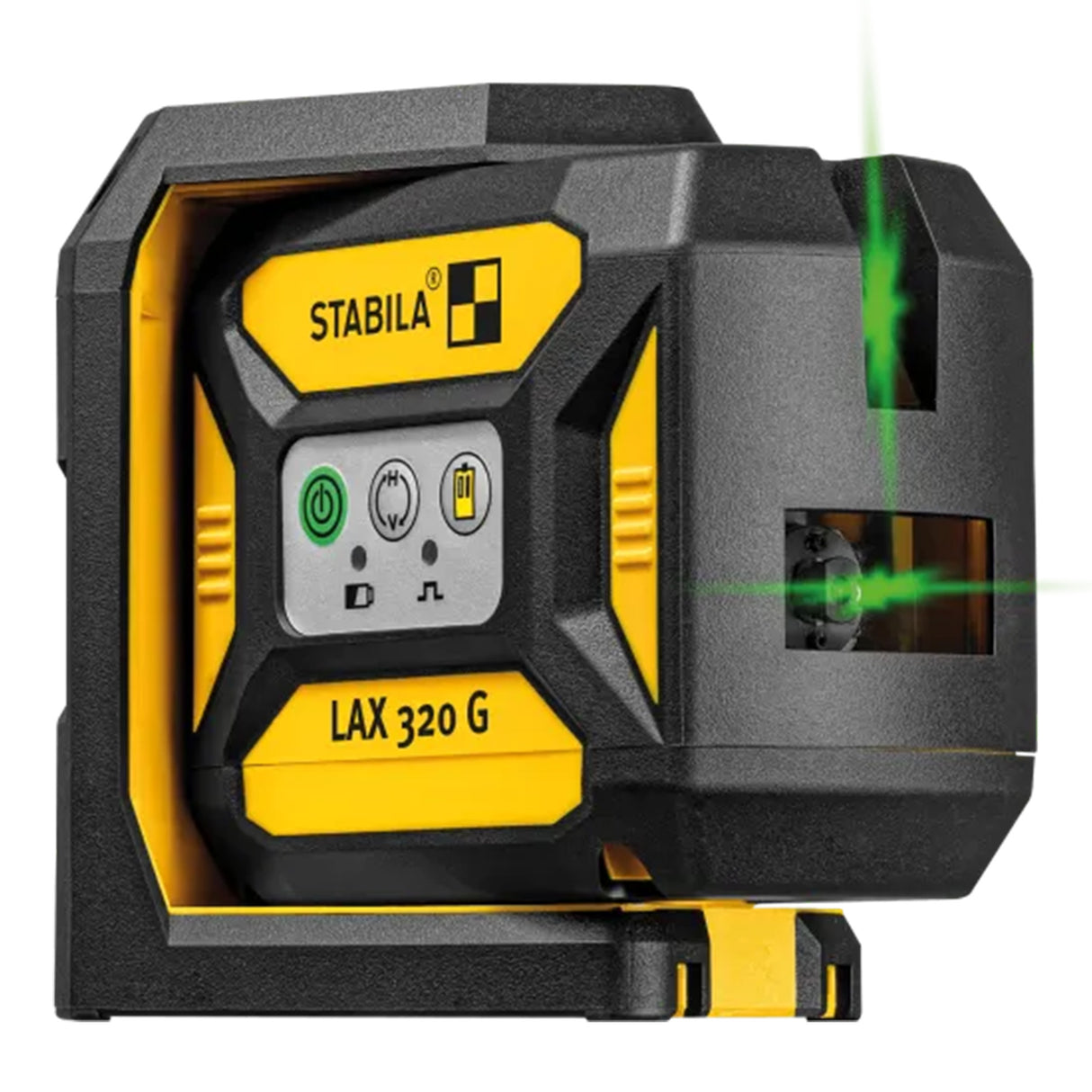 Niveau laser Stabila LAX320G à faisceau vert avec lignes croisées et points d'aplomb