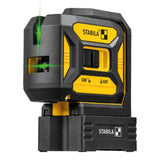 Niveau laser Stabila LAX320G à faisceau vert avec lignes croisées et points d'aplomb