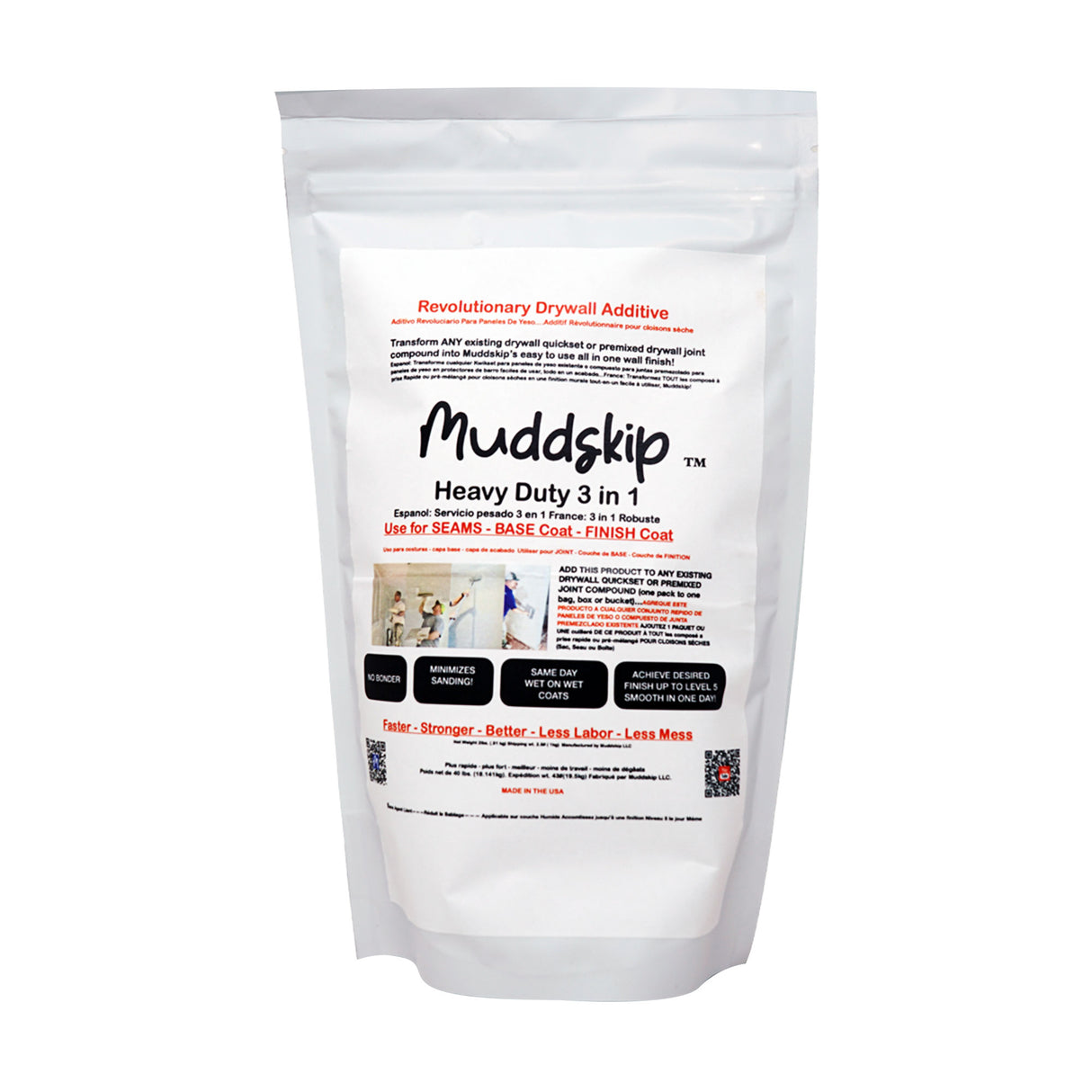 Muddskip Heavy Duty 3-in-1 Drywall Additive