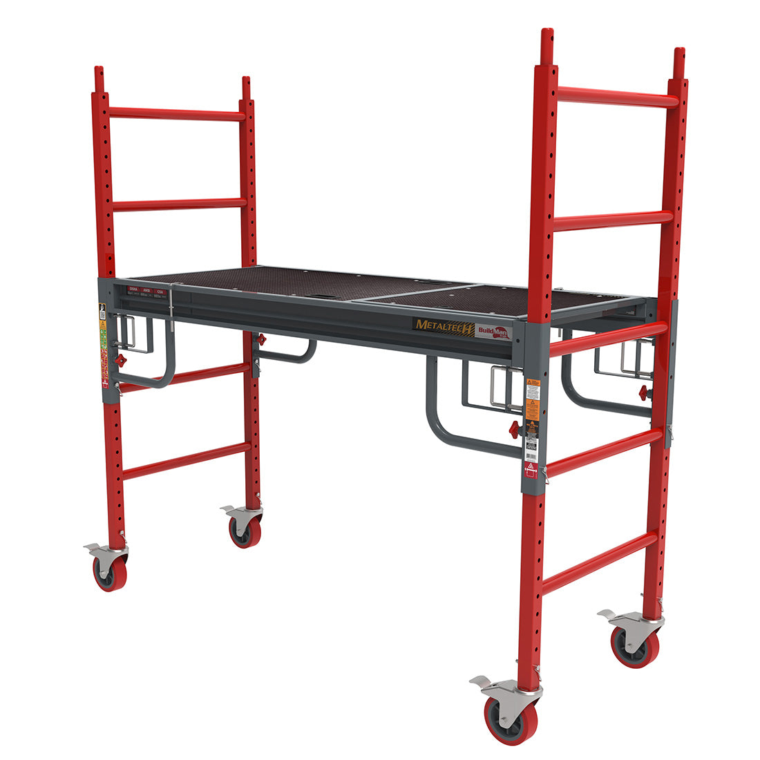 MetalTech Buildman™ 6' Baker Scaffold with 6" Casters