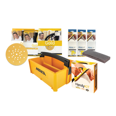Mirka Premium LEROS 9" Drywall Sander with Auto Filter Clean Dust Extractor and FREE Drywall Supply Kit