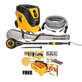 Ponceuse à cloisons sèches Mirka Premium LEROS 9" avec système d'aspiration des poussières à filtre automatique et kit de fournitures pour cloisons sèches GRATUIT