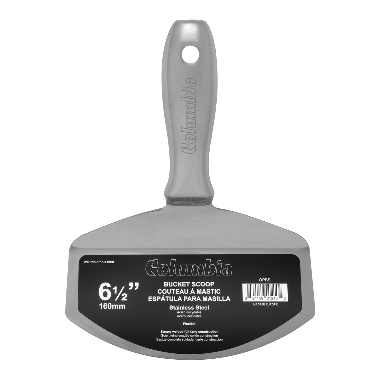 Columbia One Piece Stainless Steel Bucket Scoop