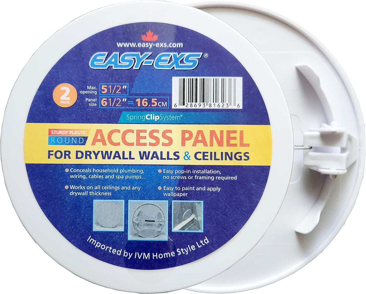 Easy-Exs SpringClip Round Plastic Access Panel