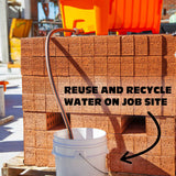 Bac de lavage et de filtration des déchets de la cuve à boues