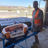 Bac de lavage et de filtration des déchets de la cuve à boues