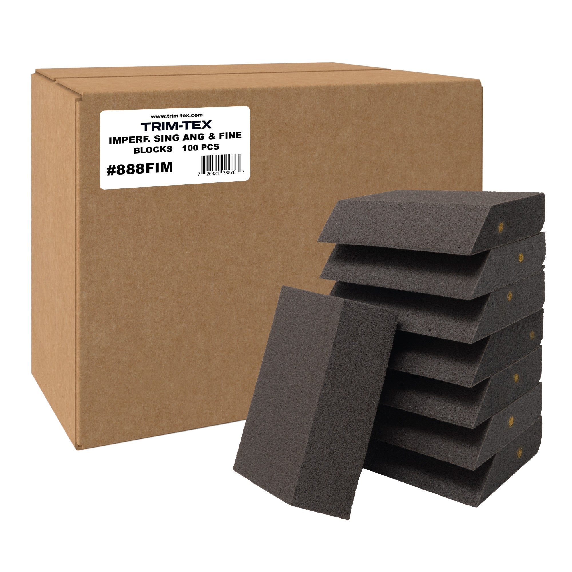 Trim-Tex Sanding Sponges – Single Angle Block with Imperfections