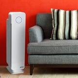 GermGuardian AC5350 Elite 4-in-1 Air Purifier with HEPA Filter UV-C Sanitizer and Odor Reduction, 28-Inch Digital Tower (white)