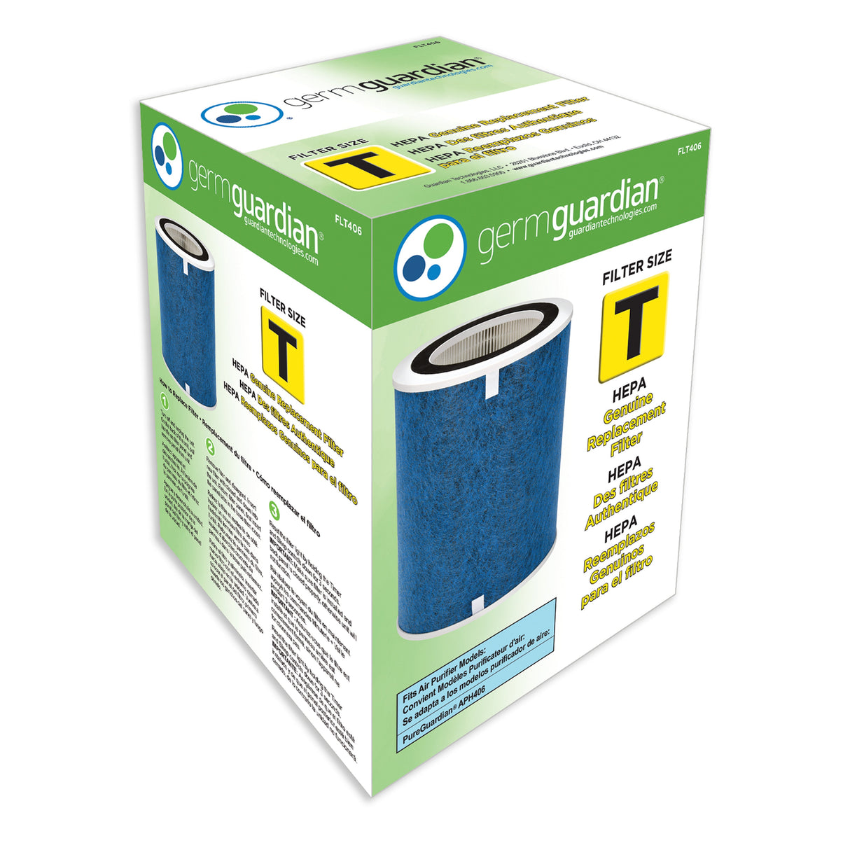 GermGuardian FLT406 True HEPA GENUINE Replacement Filter T