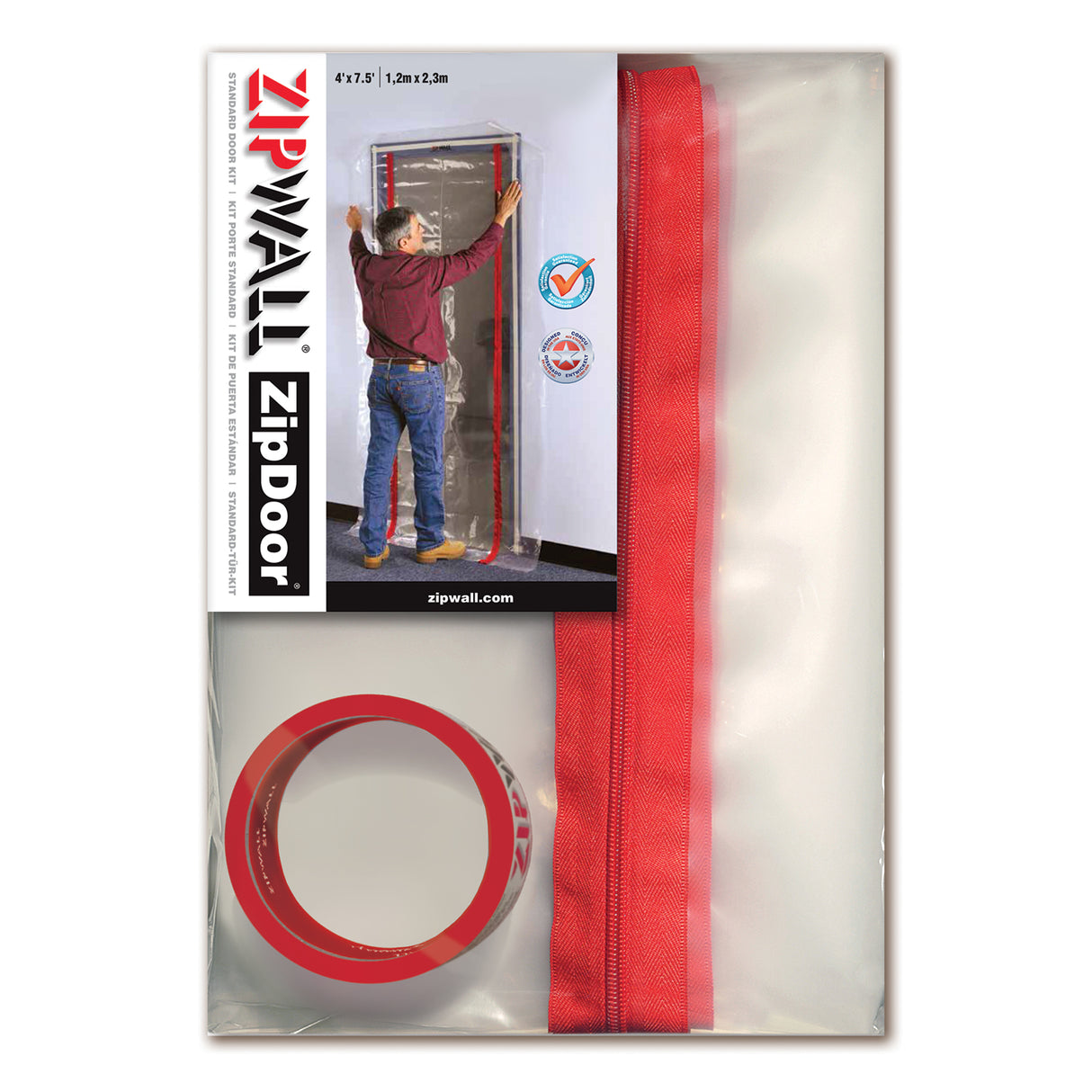 ZipWall® ZDS ZipDoor® Standard Door Kit