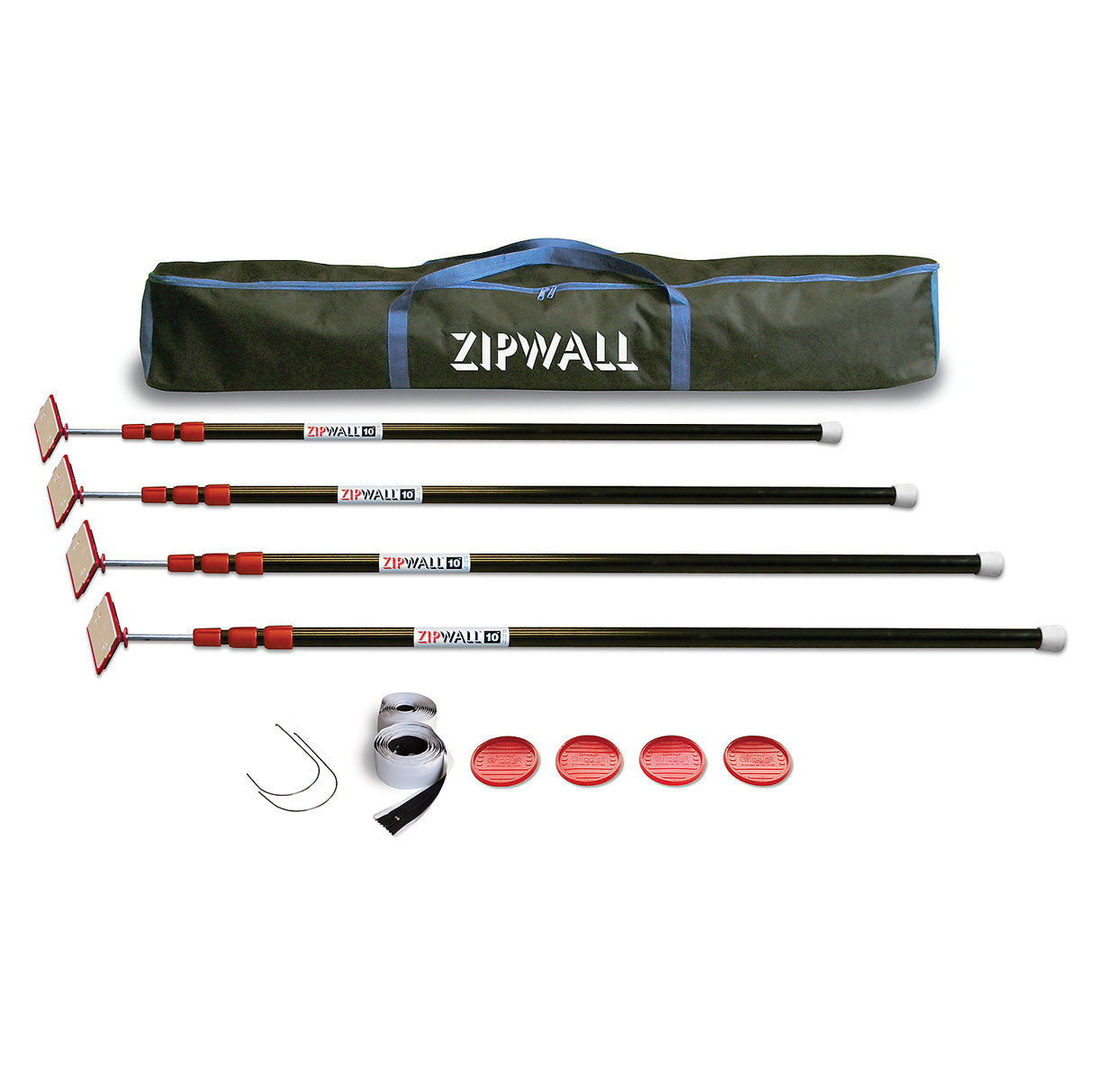 Kit de poteaux anti-poussière ZipWall® ZP4 ZipPole® de 10 pi - 4/paquet