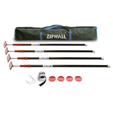 ZipWall® ZP4 ZipPole® Dust Barrier 10' Pole Kit - 4/Pack