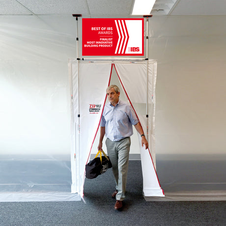 Kit de porte magnétique coupe-poussière ZipWall® MDK