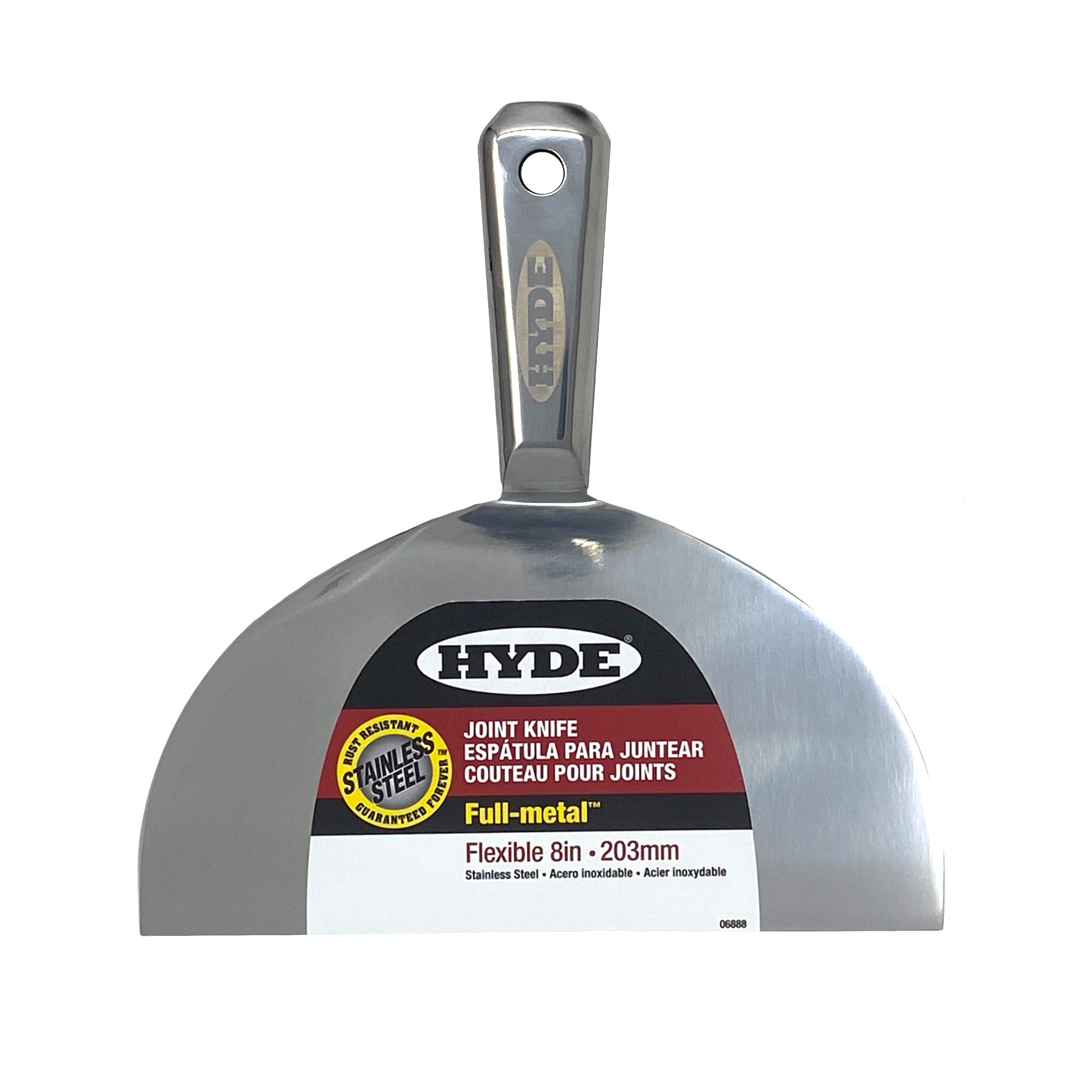 Cuchillo para juntas flexible de acero inoxidable totalmente metálico Hyde