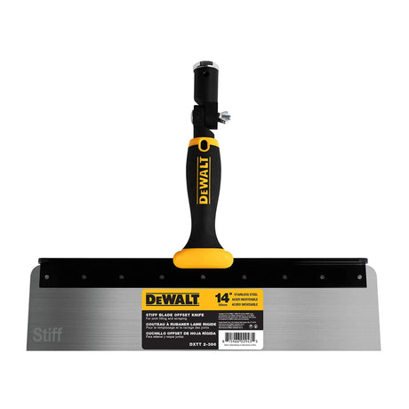 DeWalt Stainless Steel Stiff Offset Knife with Soft Grip Handle