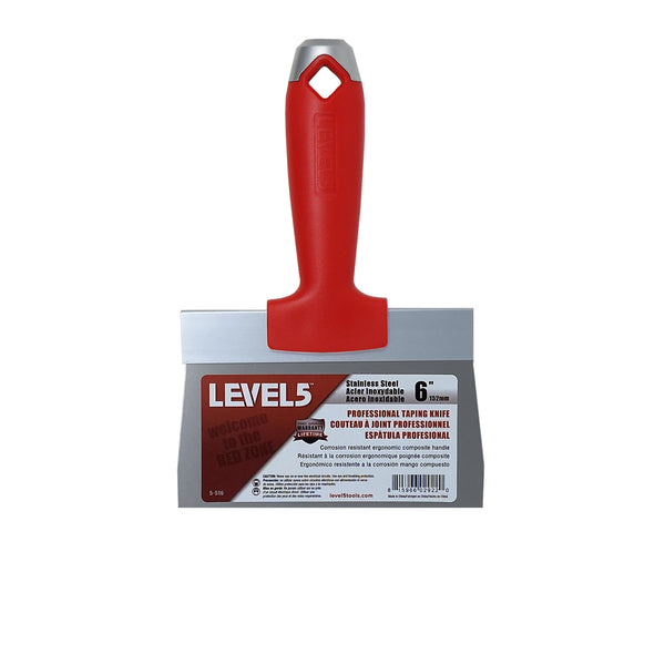 Level 5 Stainless Steel Taping Knife - Composite Handle 6" | 5-516