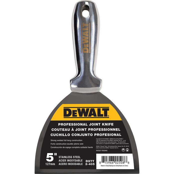 DeWalt Professional Stainless Steel Joint Knife Set with Handle Grips DXTT-3-203