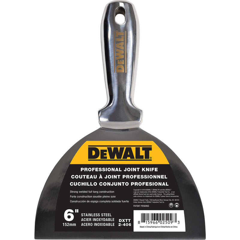 DeWalt One Piece Stainless Steel Putty Knives with Welded Handle