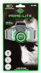 Primeline Tools Linterna frontal con zoom recargable de 3 W