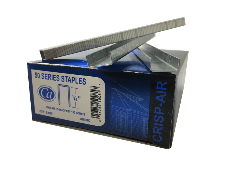 Crisp-Air 1/4" Duofast Staples 508 - Case of 20 Boxes (5M/Box)