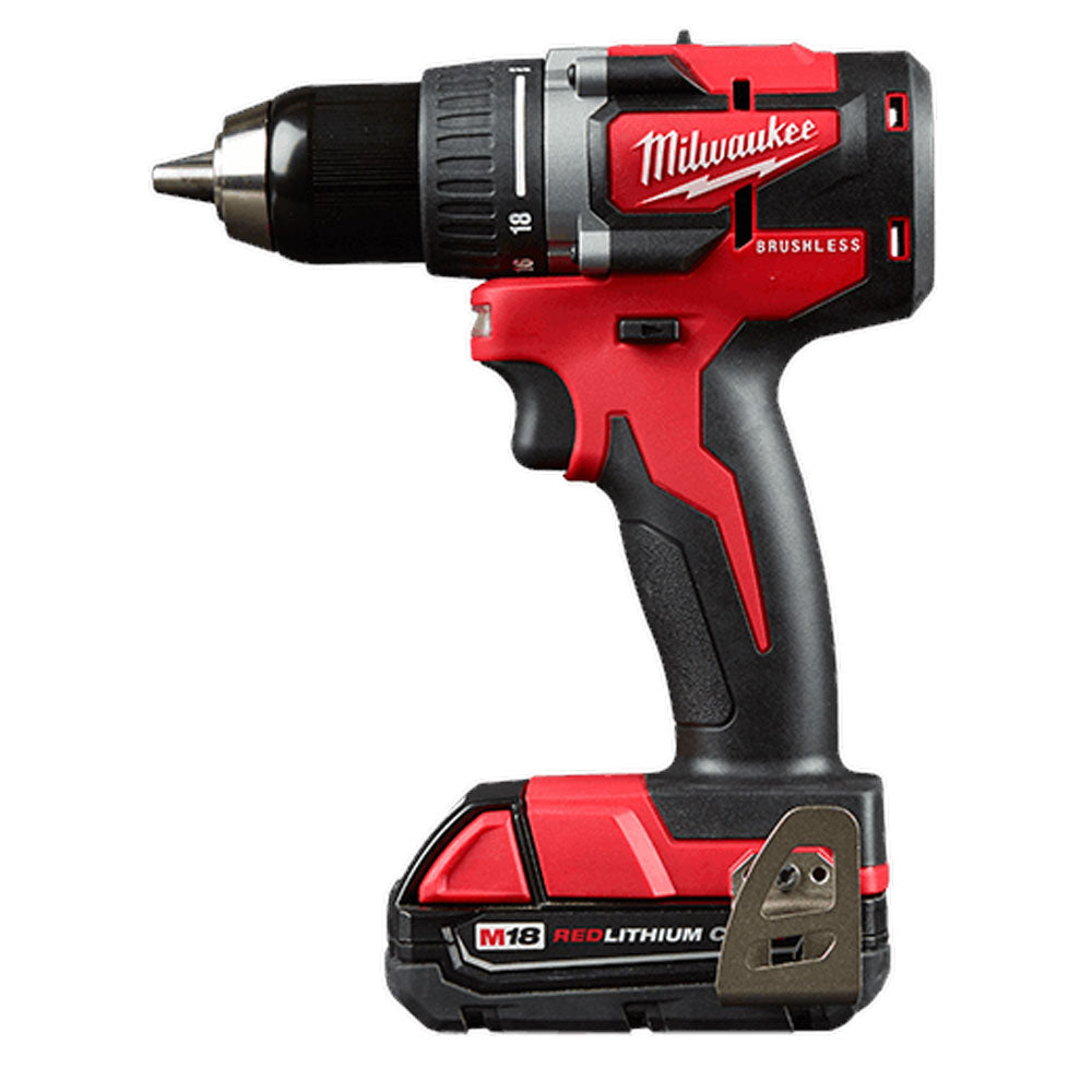 Milwaukee 2892-22CT M18 Compact Brushless Drill Driver and Impact Driver Combo Kit