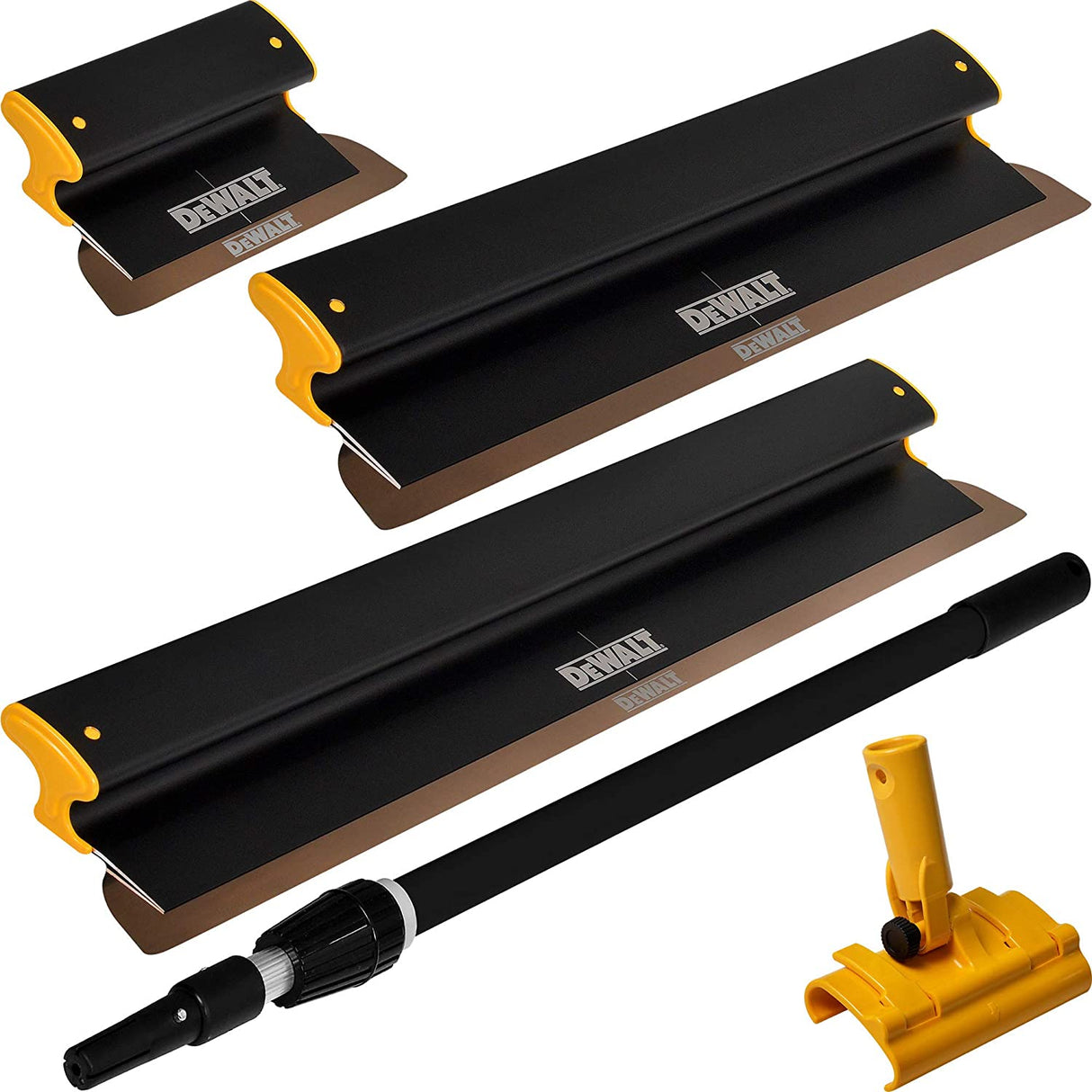 DeWalt Skimming Blade Set - 10", 24", 32" with Extendable Handle