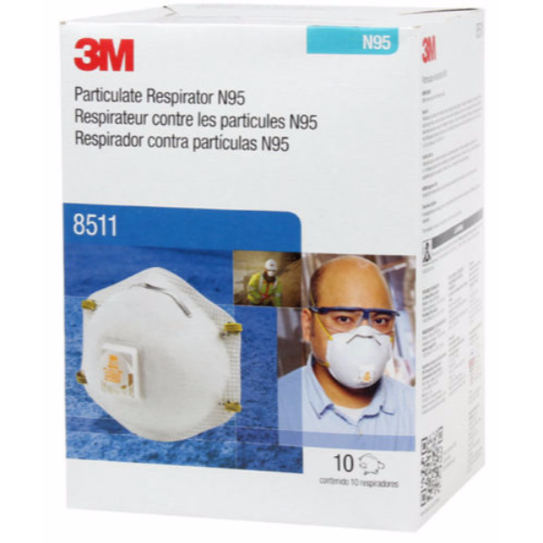3M™ 8511 Particulate CoolFlow Respirator Dust Mask N95