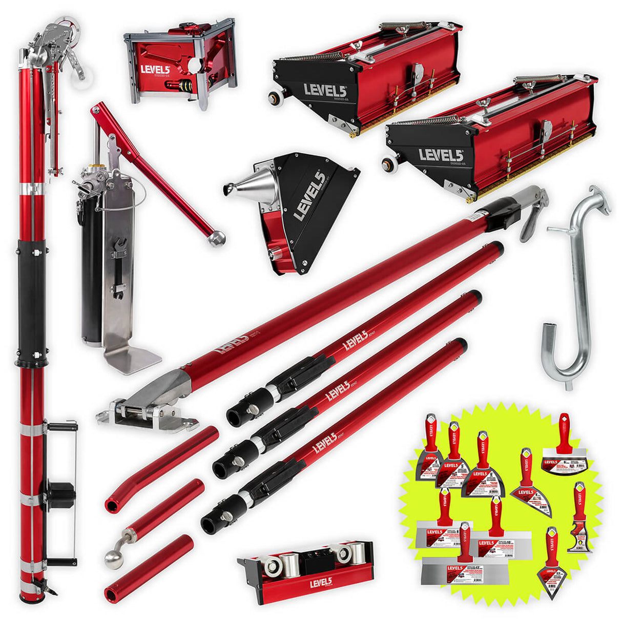 Level 5 L5T Full Set with Extension Handles and Bonus Hand Tool Set 4-601P