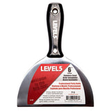 Level 5 Stainless Steel Finishing Knife with Black Plastic Handle 6" | 5-172